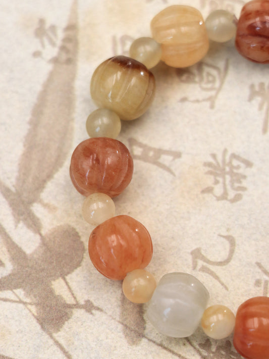 Golden Silk Jade Healing Bracelet – Emotional Balance