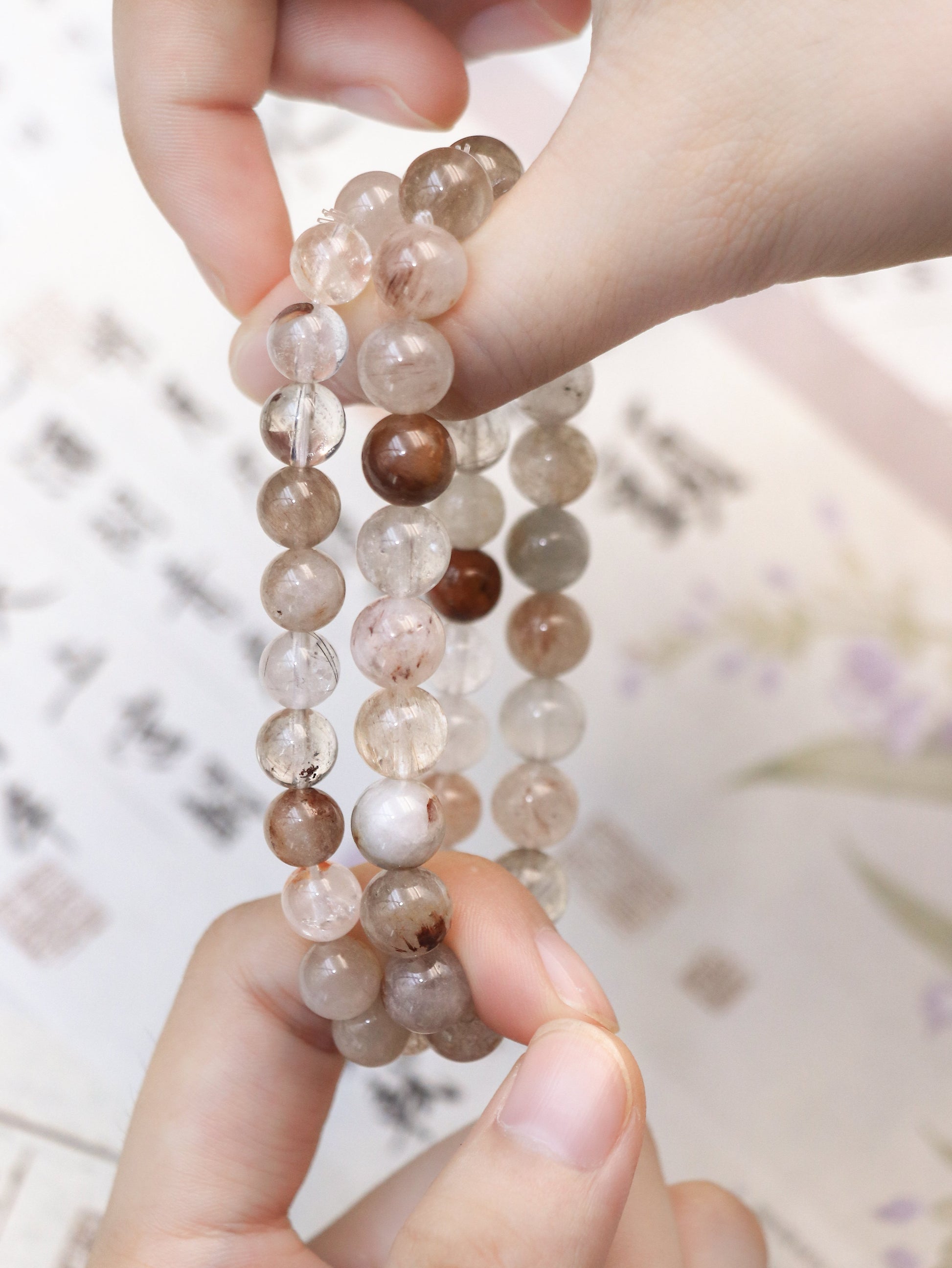 Rainbow Rutilated Quartz Bracelet – Emotional Healing & Energy Balance XUANSHU