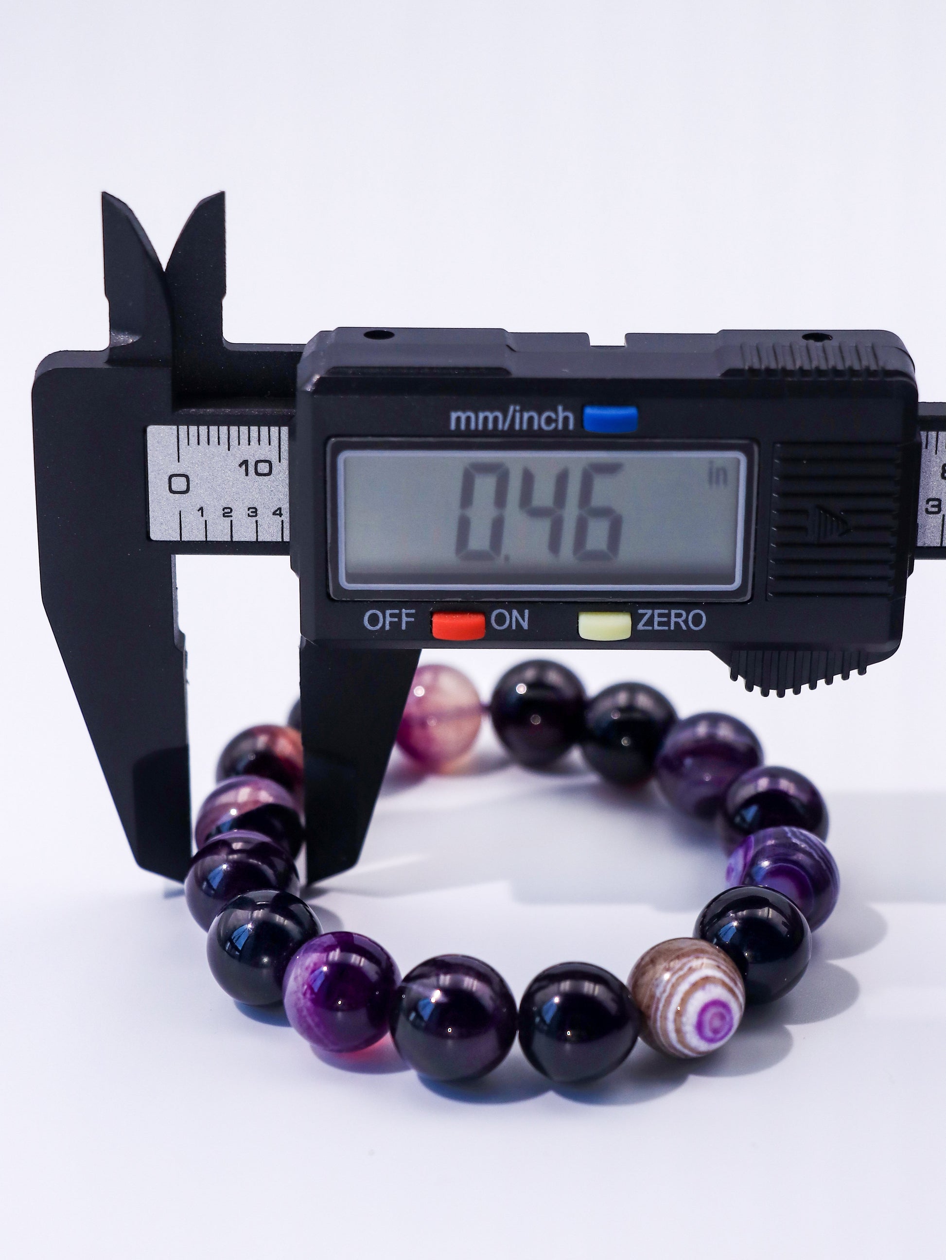 Purple Black Agate Crystal Bracelet – For Balance & Transformation XUANSHU
