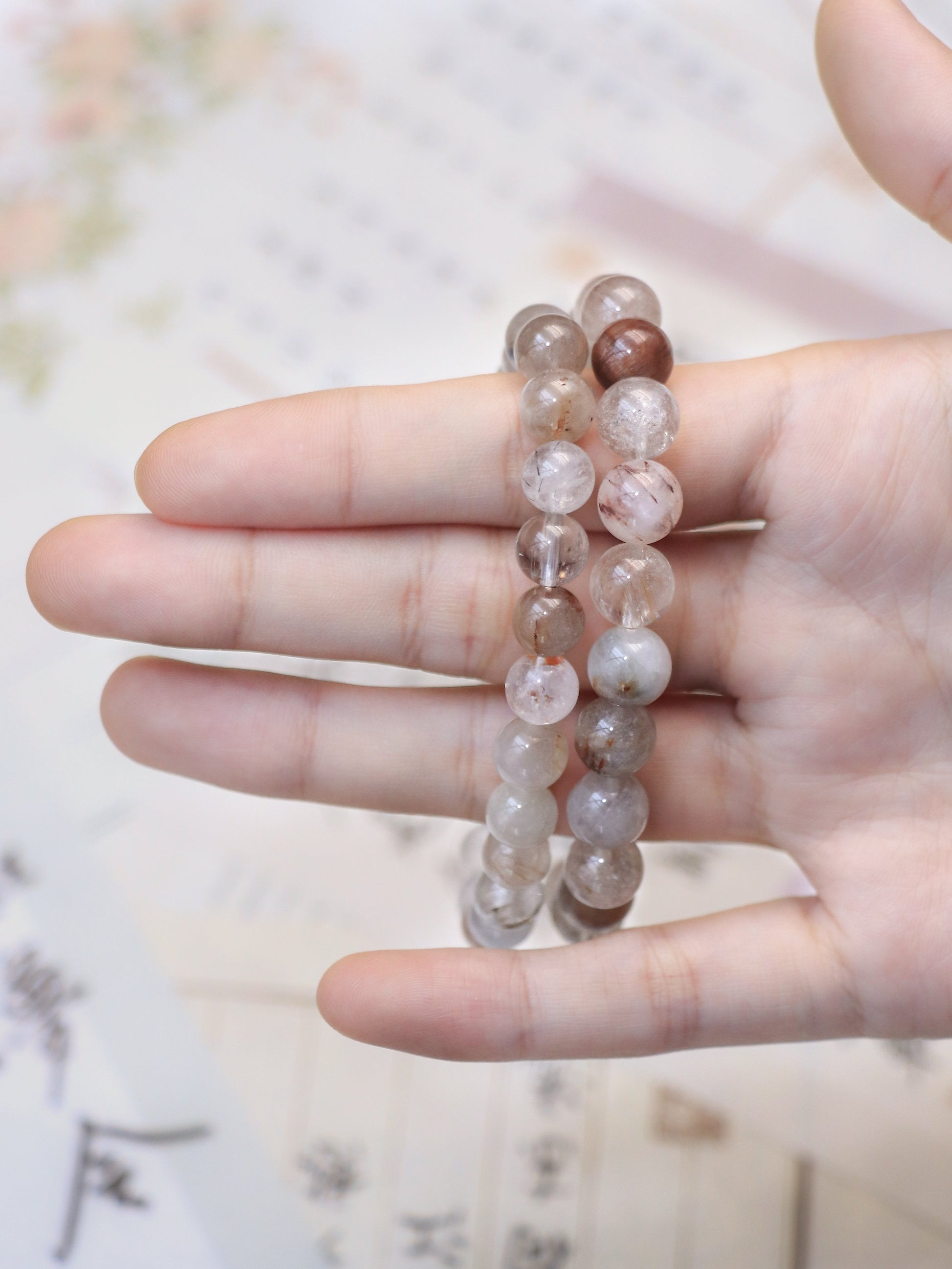Rainbow Rutilated Quartz Bracelet – Emotional Healing & Energy Balance XUANSHU