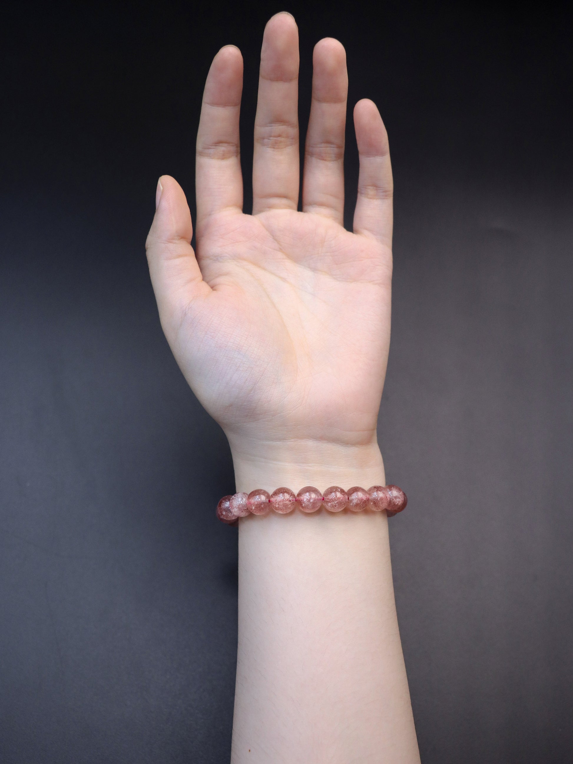 Natural Strawberry Crystal Bracelet - Boosts Emotional Balance & Self-Love XUANSHU