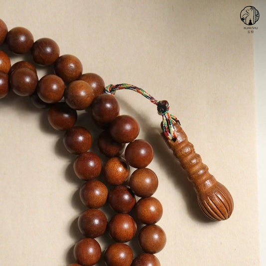 Natural Thunderstrike Jujube Wood 108 Bead Multi-Strand Bracelet - Enhance Wealth Luck and Protective Energy