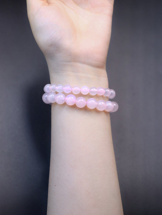 Pink Agate Healing Bracelet – Emotional Balance & Gentle Energy