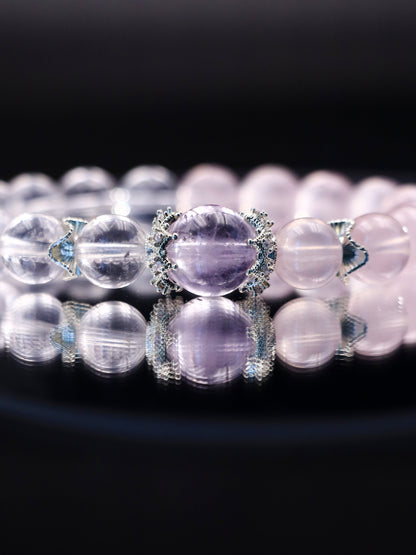 Natural Rose Quartz Bracelet – Heart Chakra Healing Choice XUANSHU