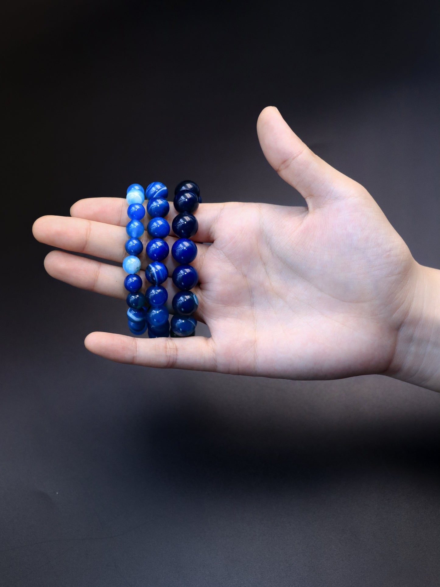 Blue Agate Stone Bracelet – Boost Communication & Calm the Mind XUANSHU
