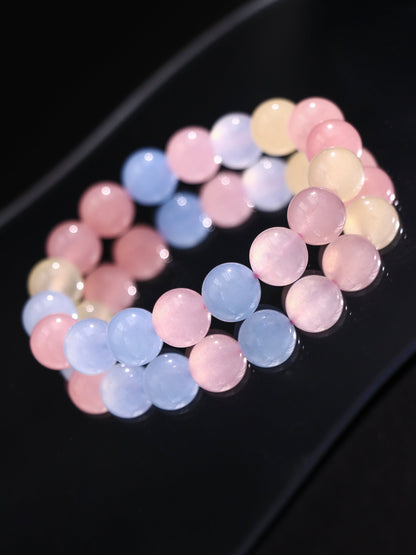 Natural Pastel Morganite Bracelet – A Symbol of Peace & Joy XUANSHU