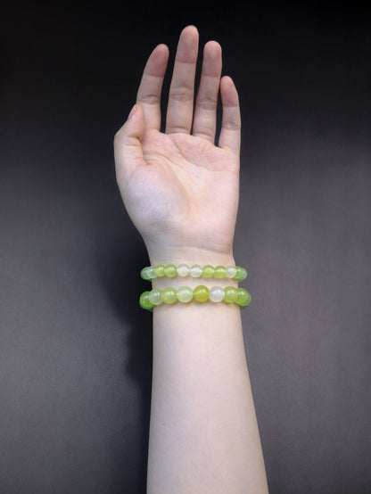 Prehnite Healing Crystal Bracelet – Enhance Emotional Clarity & Calmness XUANSHU