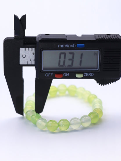 Prehnite Healing Crystal Bracelet – Enhance Emotional Clarity & Calmness XUANSHU