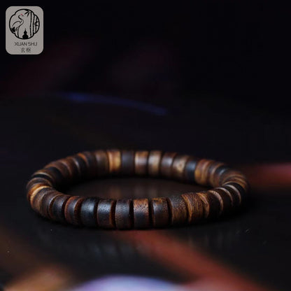 Premium Cambodian Gold Silk Agarwood Bracelet - Harmonize Your Energy and Attract Wealth