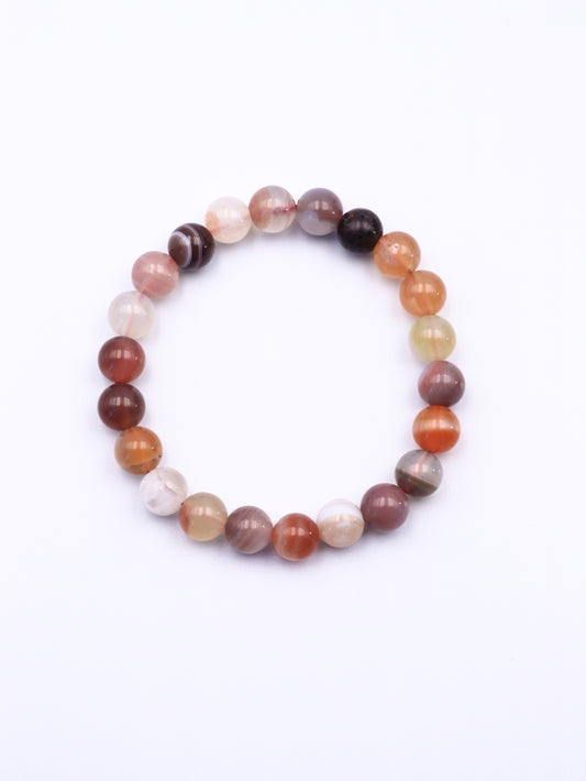 Colorful Agate Crystal Bracelet – Emotional Healing & Positive Energy Jewelry