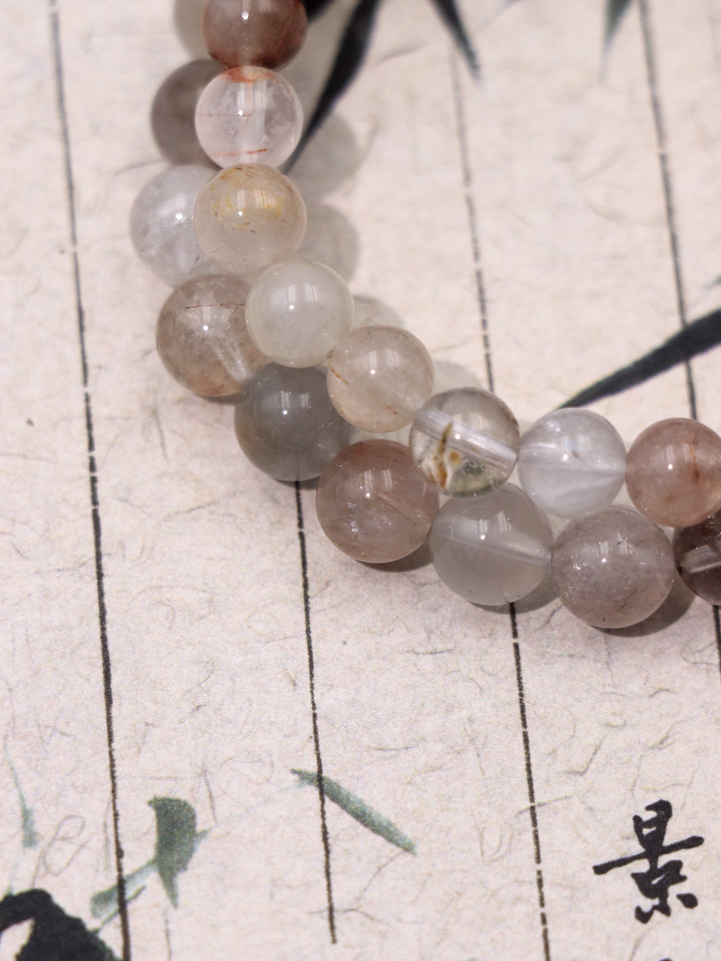 Rainbow Rutilated Quartz Bracelet – Emotional Healing & Energy Balance XUANSHU