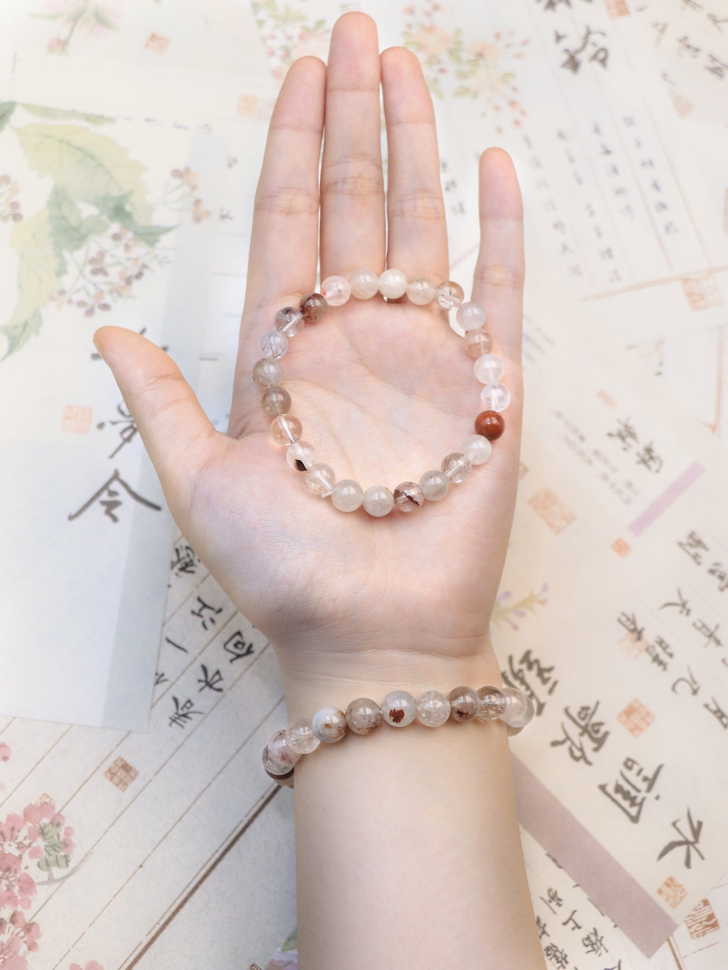 Rainbow Rutilated Quartz Bracelet – Emotional Healing & Energy Balance XUANSHU