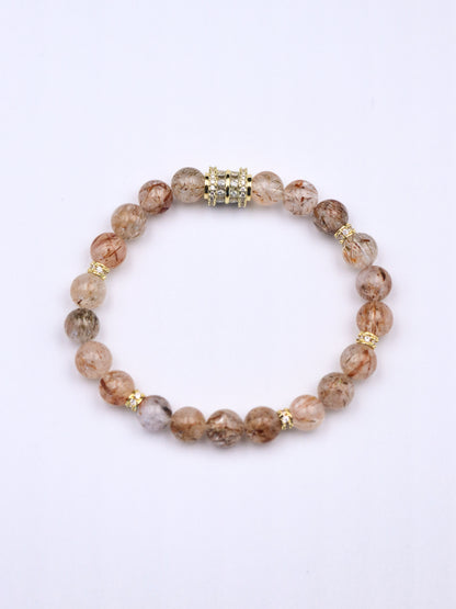 Natural Super Seven Crystal Bracelet – Boost Abundance & Intuition