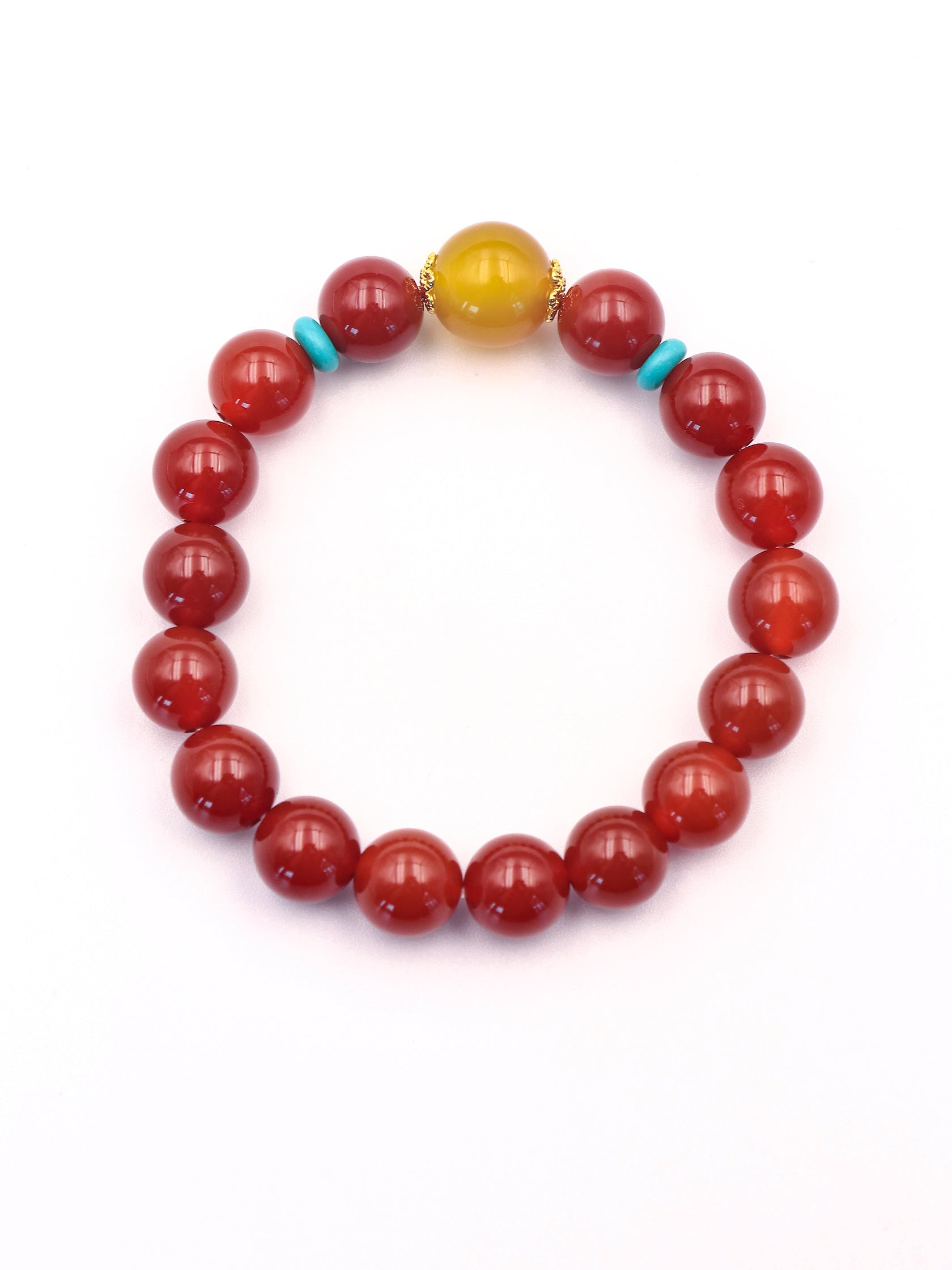 Red Agate Bracelet for 1990 Horse Zodiac