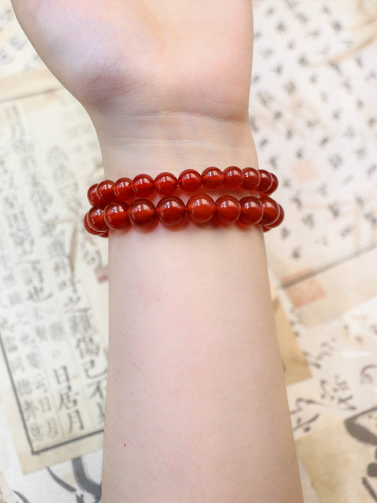 Natural Red Agate Energy Bracelet - Boost Confidence & Courage