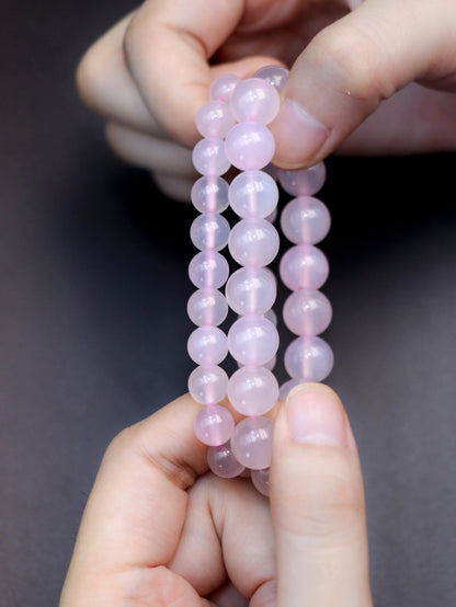 Pink Agate Healing Bracelet – Emotional Balance & Gentle Energy XUANSHU
