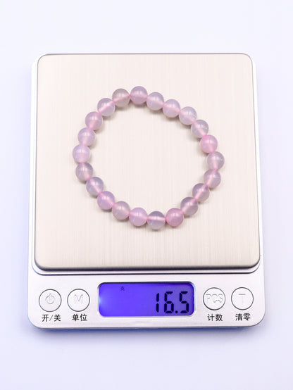 Pink Agate Healing Bracelet – Emotional Balance & Gentle Energy XUANSHU