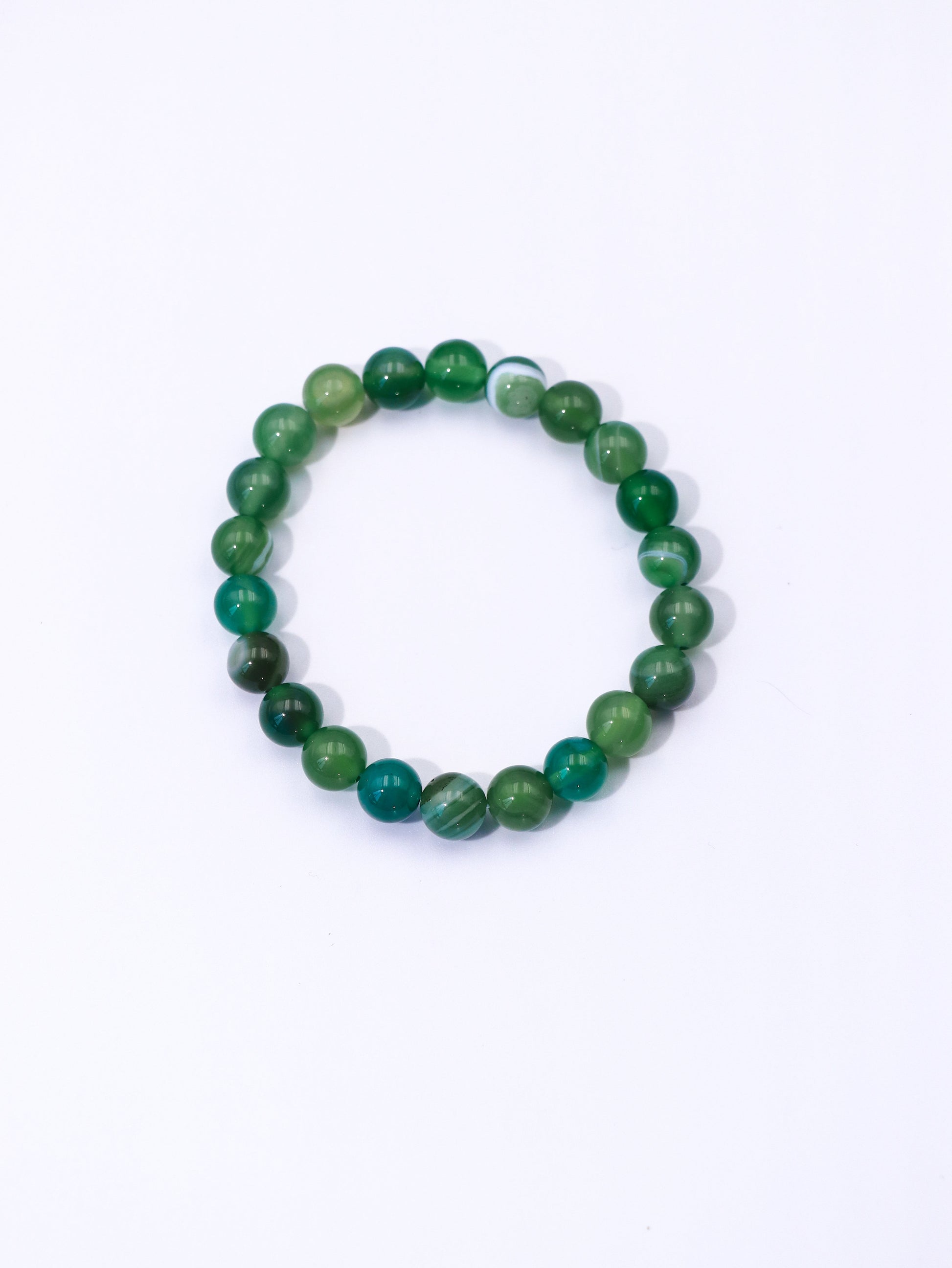 Green Agate Bracelet – Calm Mind & Emotional Balance Crystal XUANSHU