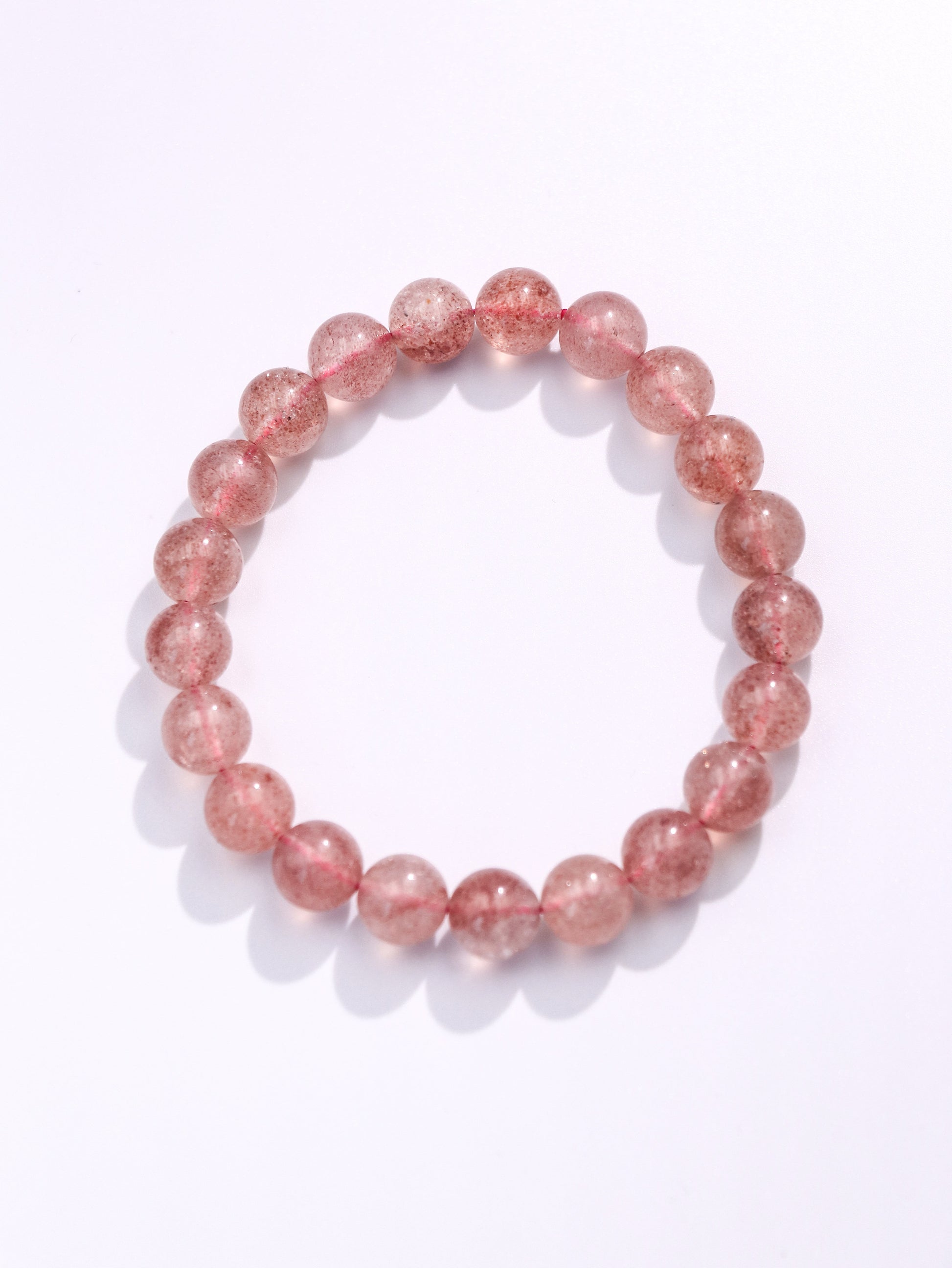 Natural Strawberry Crystal Bracelet - Boosts Emotional Balance & Self-Love XUANSHU