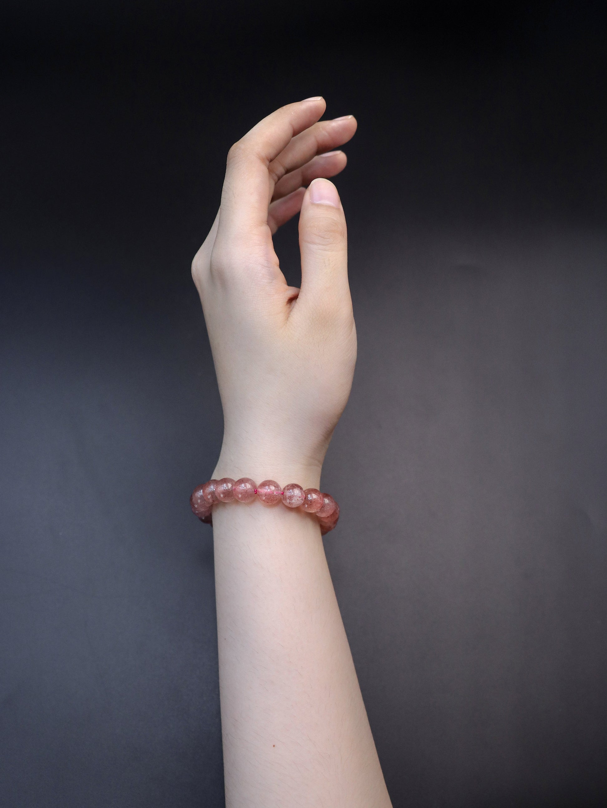 Natural Strawberry Crystal Bracelet - Boosts Emotional Balance & Self-Love XUANSHU