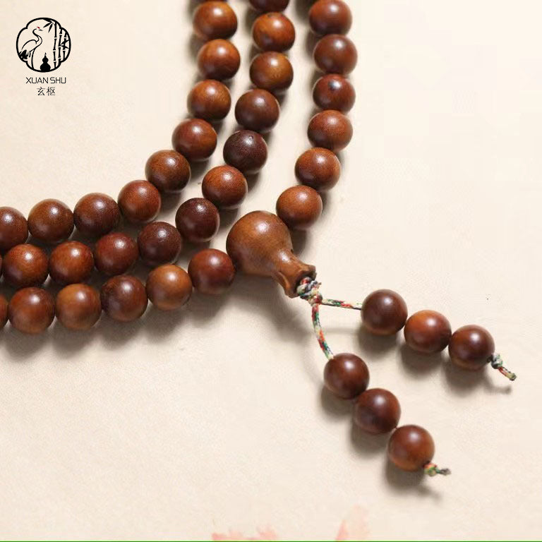 Natural Thunderstrike Jujube Wood 108 Bead Multi-Strand Bracelet - Enhance Wealth Luck and Protective Energy