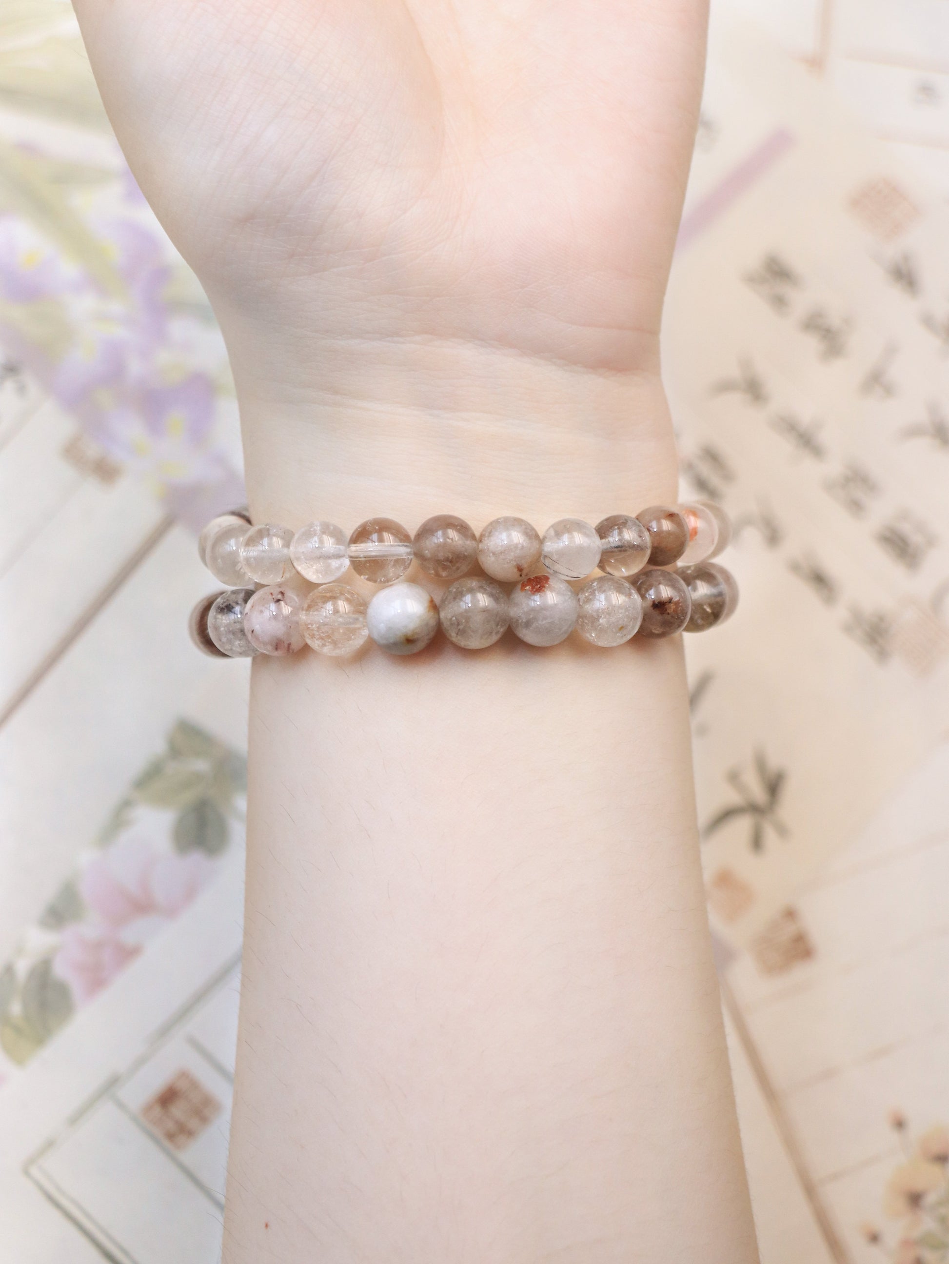 Rainbow Rutilated Quartz Bracelet – Emotional Healing & Energy Balance XUANSHU