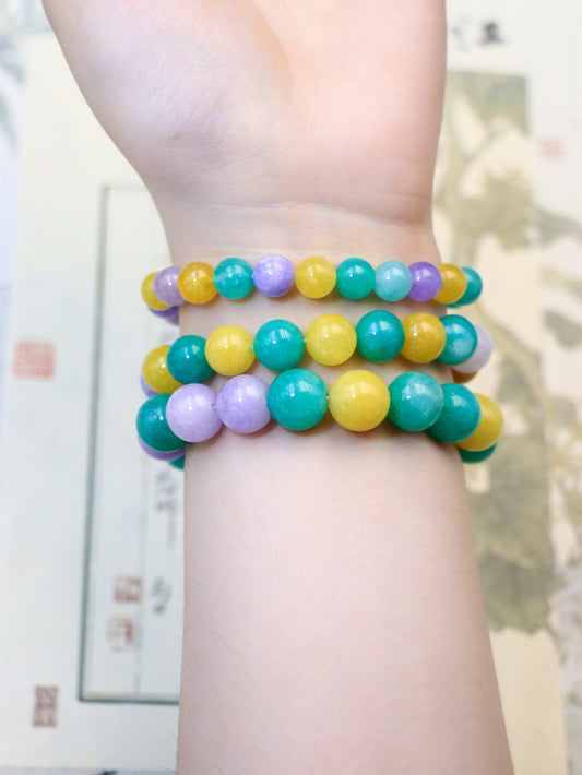 Tri-Color Talisman Bracelet - Beauty Meets Spiritual Power