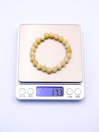 Natural Yellow Jade & Citrine Bracelet – Attract Wealth and Positive Energy